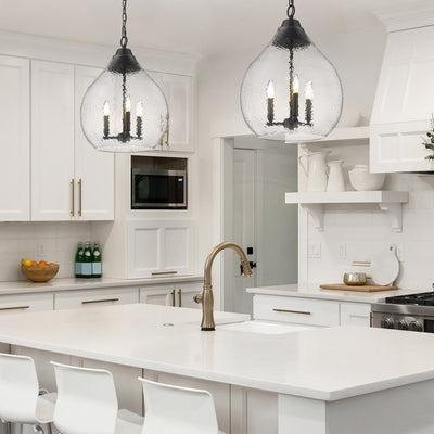 Golden Lighting Ariella 3-light Pendant in Matte Black - - Golden Lighting