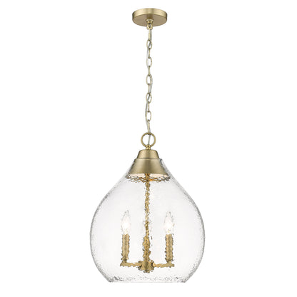 Golden Lighting Ariella 3-light Pendant in Brushed Champagne Brass - - Golden Lighting