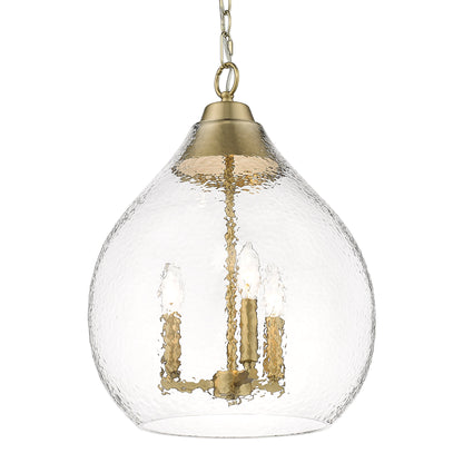 Golden Lighting Ariella 3-light Pendant in Brushed Champagne Brass - Default Title - Golden Lighting