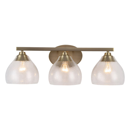 Golden Lighting Ariella 3-light Vanity in Brushed Champagne Brass - - Golden Lighting