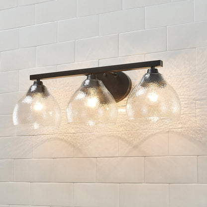 Golden Lighting Ariella 3-light Vanity in Matte Black - - Golden Lighting