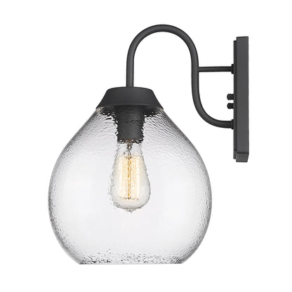 Golden Lighting Ariella 1-light Outdoor Wall in Natural Black - - Golden Lighting