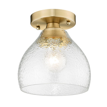Golden Lighting Ariella 1-light Semi-Flush Mount in Brushed Champagne Brass - - Golden Lighting