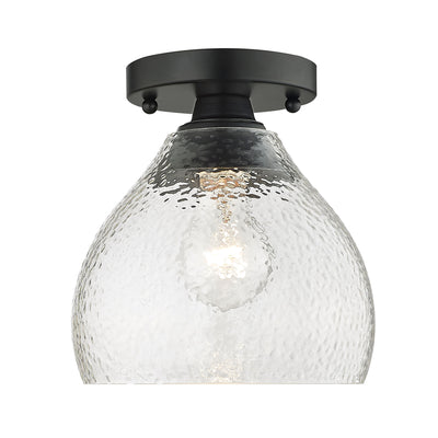Golden Lighting Ariella 1-light Semi-Flush Mount in Matte Black - Default Title - Golden Lighting