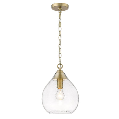 Golden Lighting Ariella 1-light Pendant in Brushed Champagne Brass - - Golden Lighting