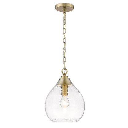 Golden Lighting Ariella 1-light Pendant in Brushed Champagne Brass - - Golden Lighting