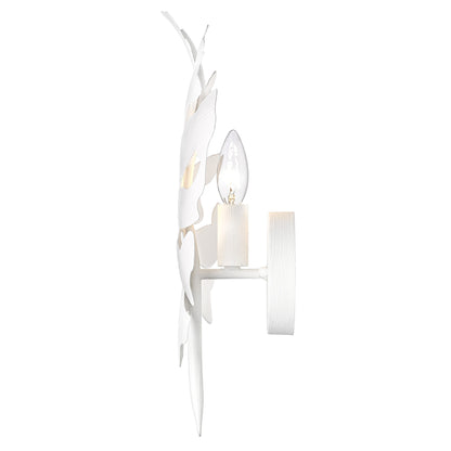 Aruba 1-light Wall Sconce in Textured White Plaster