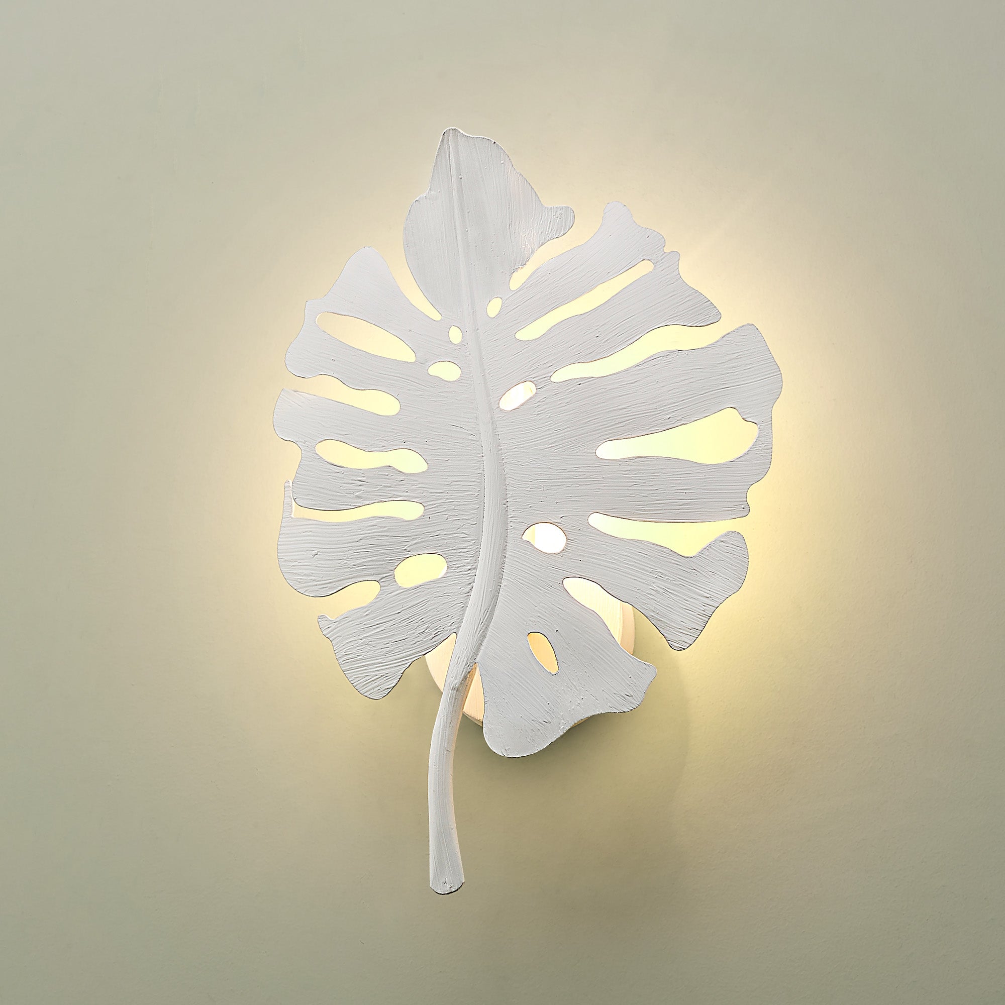 Aruba 1-light Wall Sconce in Textured White Plaster