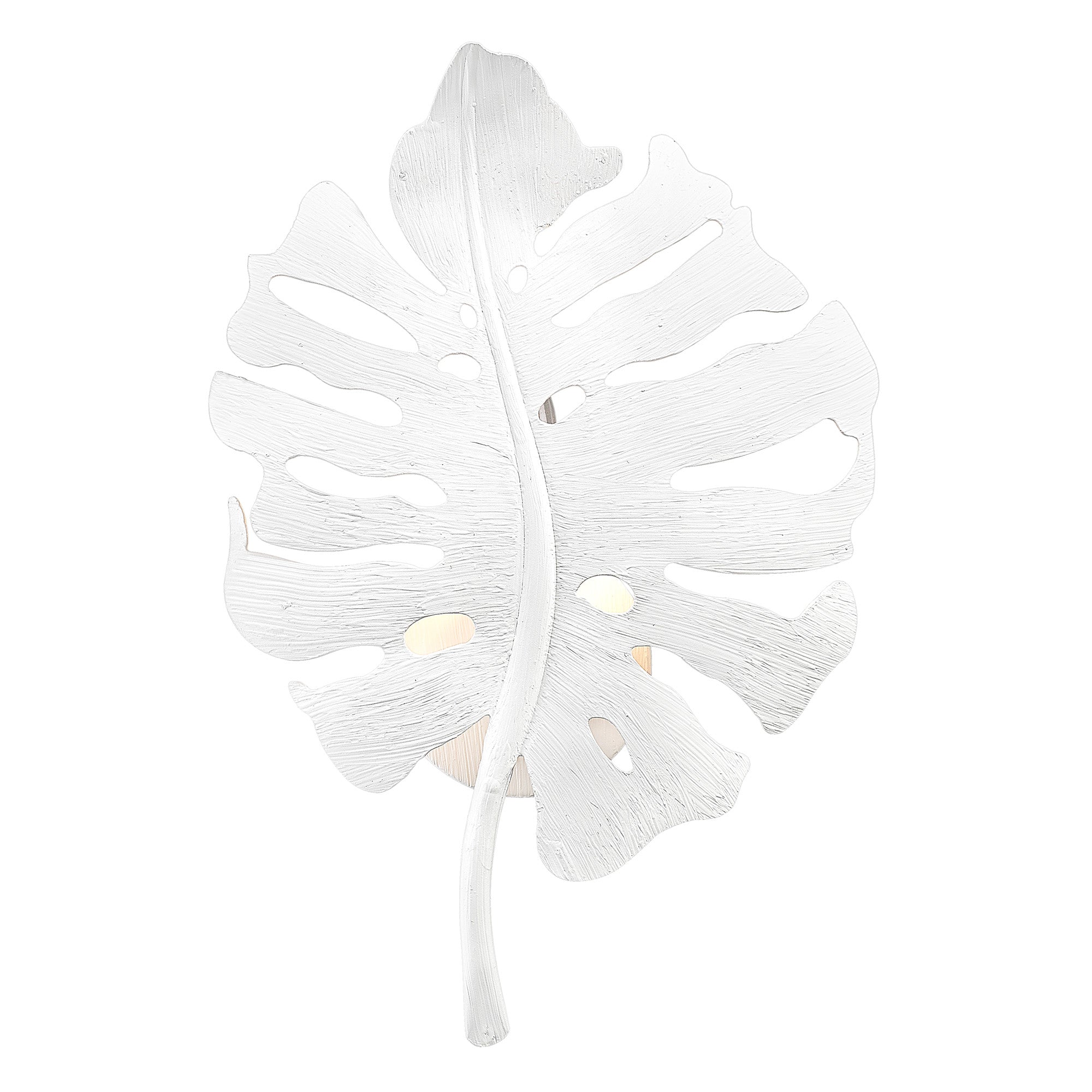 Aruba TWP 1 Light Wall Sconce in Textured White Plaster - - Golden Lighting