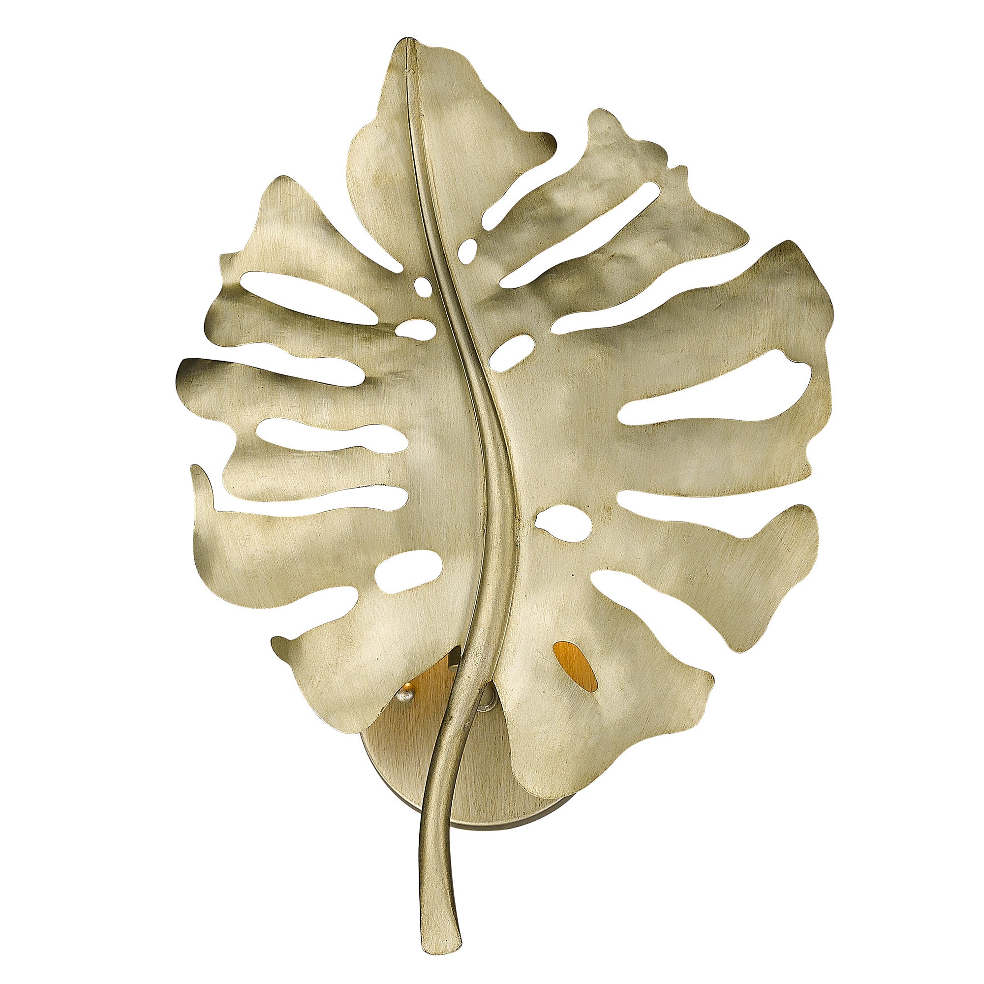 Aruba 1 Light Wall Sconce in White Gold - - Golden Lighting