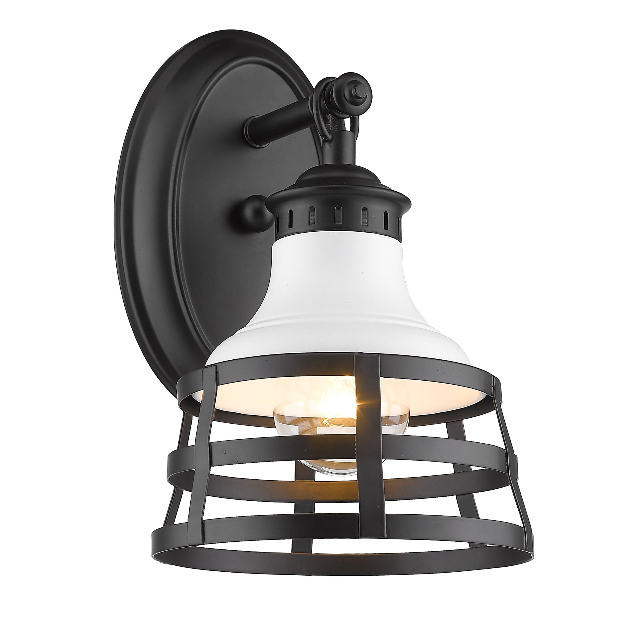 Locklyn 1-light Wall Sconce in Matte Black