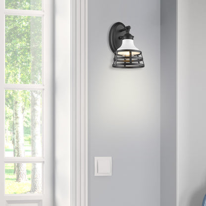 Locklyn 1-light Wall Sconce in Matte Black