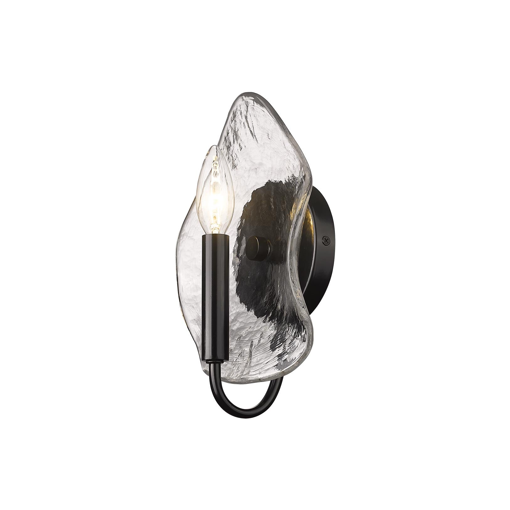 Golden Lighting Samara 1-light Wall Sconce in Matte Black - - Golden Lighting