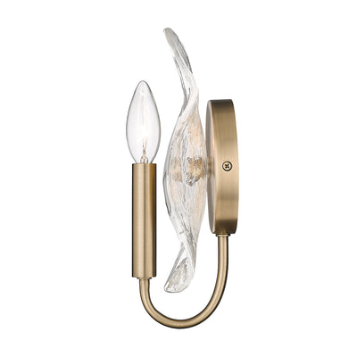 Golden Lighting Samara 1-light Wall Sconce in Modern Brass - - Golden Lighting