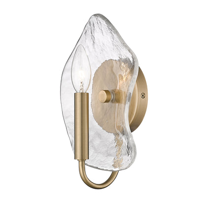 Golden Lighting Samara 1-light Wall Sconce in Modern Brass - - Golden Lighting