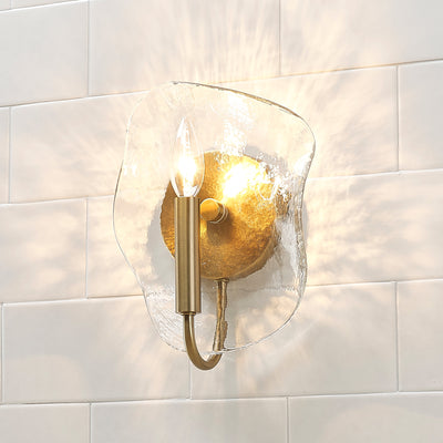 Golden Lighting Samara 1-light Wall Sconce in Modern Brass - - Golden Lighting