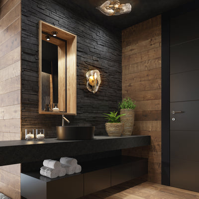 Golden Lighting Samara 1-light Wall Sconce in Modern Brass - - Golden Lighting