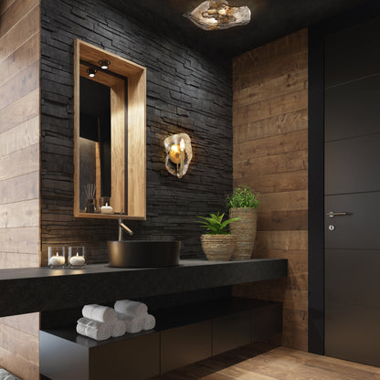 Golden Lighting Samara 1-light Wall Sconce in Modern Brass - - Golden Lighting