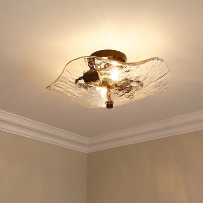 Golden Lighting Samara 2-light Semi-Flush Mount in Matte Black - - Golden Lighting