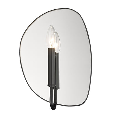 Golden Lighting Tessa 1-light Wall Sconce in Matte Black - - Golden Lighting