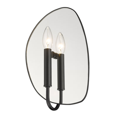 Golden Lighting Tessa 1-light Wall Sconce in Matte Black - - Golden Lighting