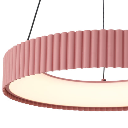 Sashay Integrated LED 20" Pendant in Blush