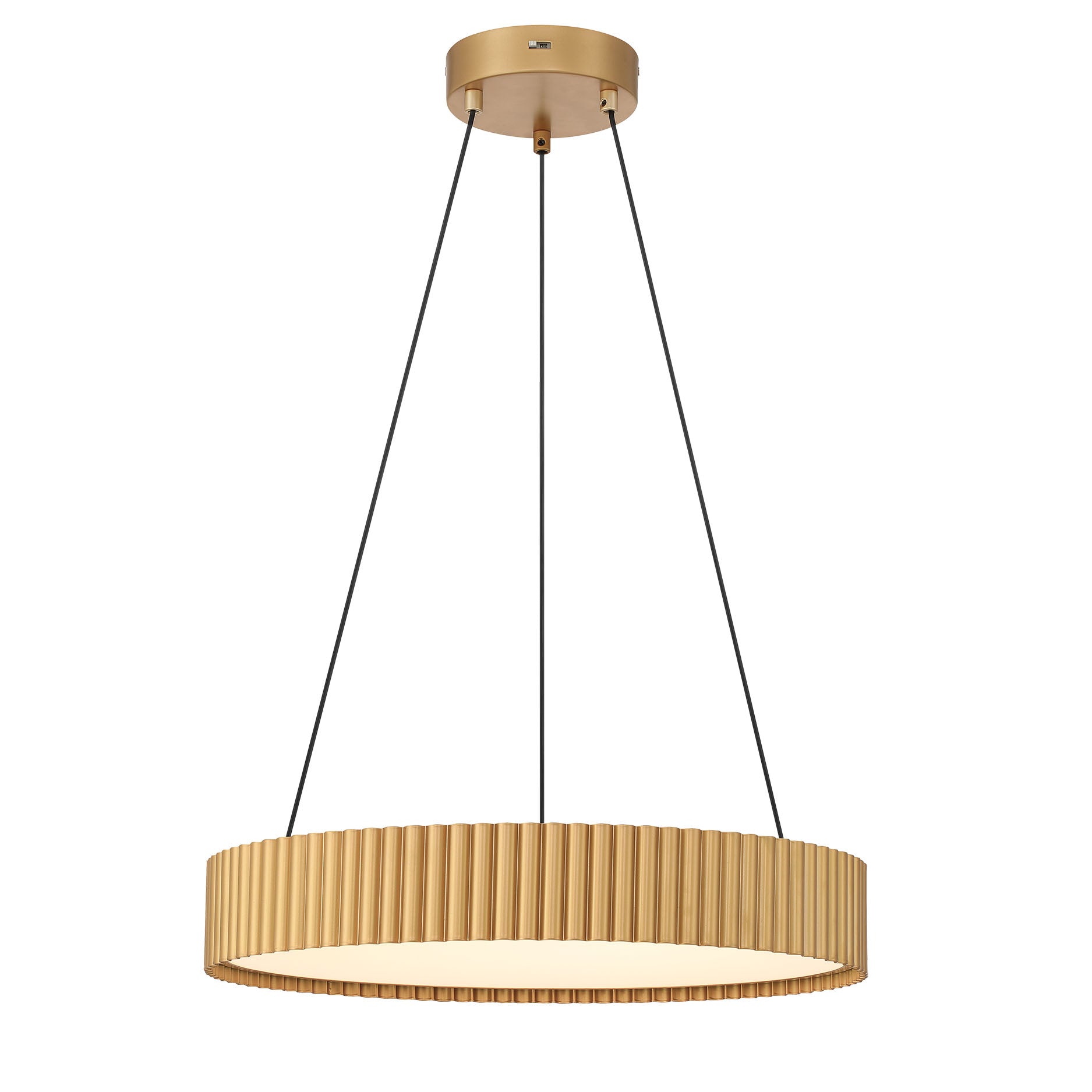 Sashay Integrated LED 20" Pendant in Honey Gold