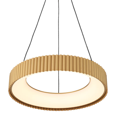 Sashay Integrated LED 20" Pendant in Honey Gold - Golden Lighting