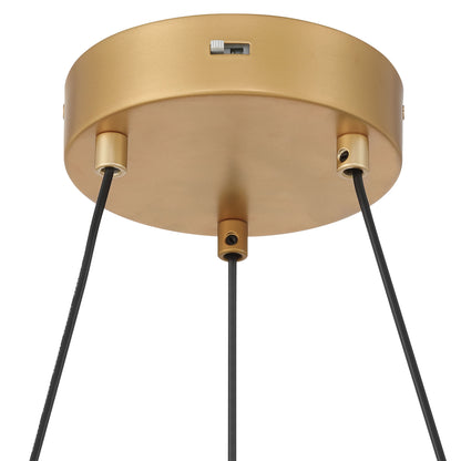 Sashay Integrated LED 20" Pendant in Honey Gold