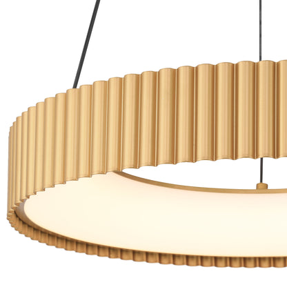 Sashay Integrated LED 20" Pendant in Honey Gold