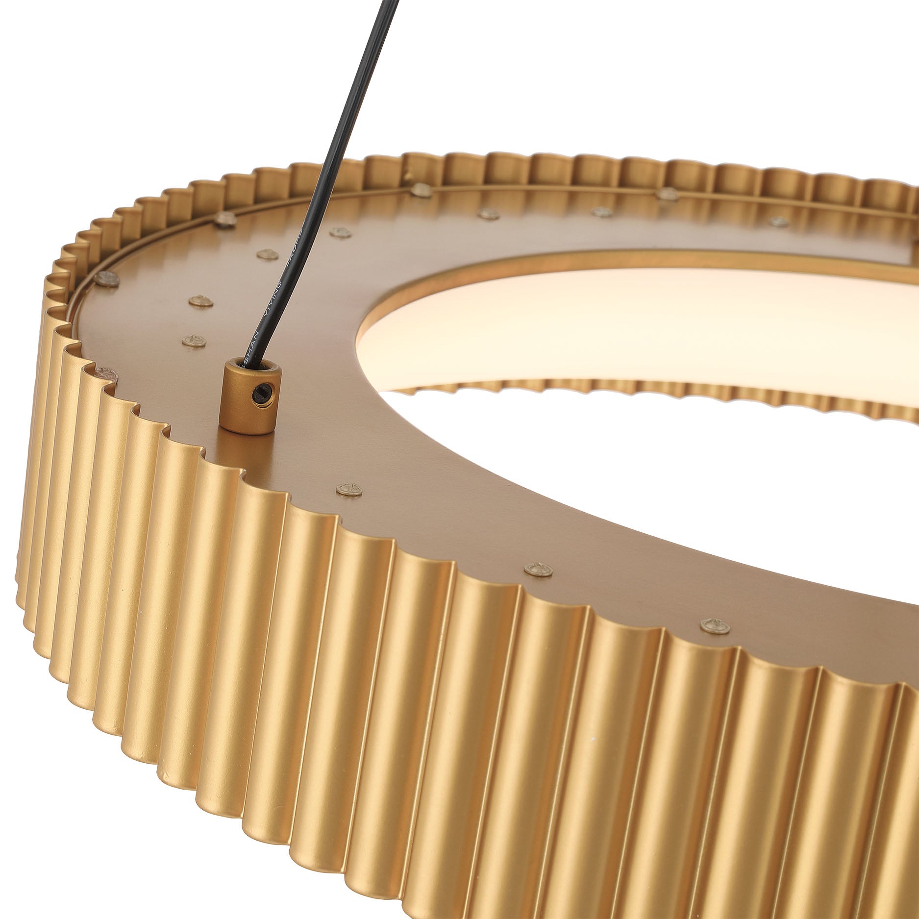 Sashay Integrated LED 20" Pendant in Honey Gold