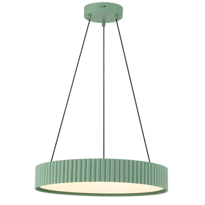 Sashay Integrated LED 20" Pendant in Pistachio - Golden Lighting