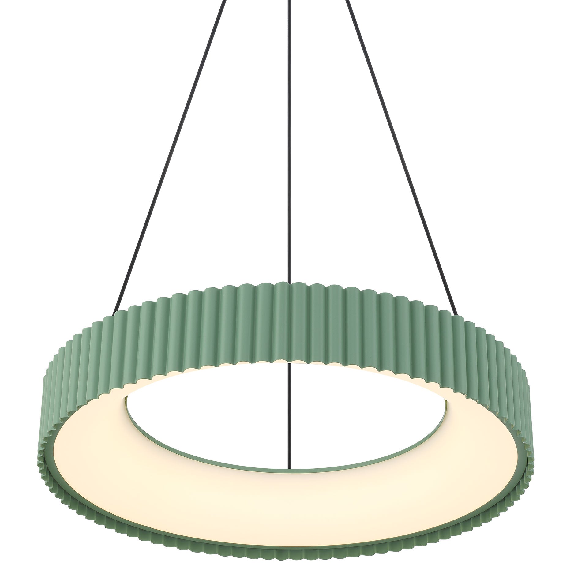 Sashay Integrated LED 20" Pendant in Pistachio