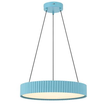 Sashay Integrated LED 20" Pendant in Sky Blue