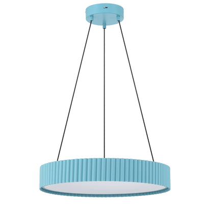 Sashay Integrated LED 20" Pendant in Sky Blue