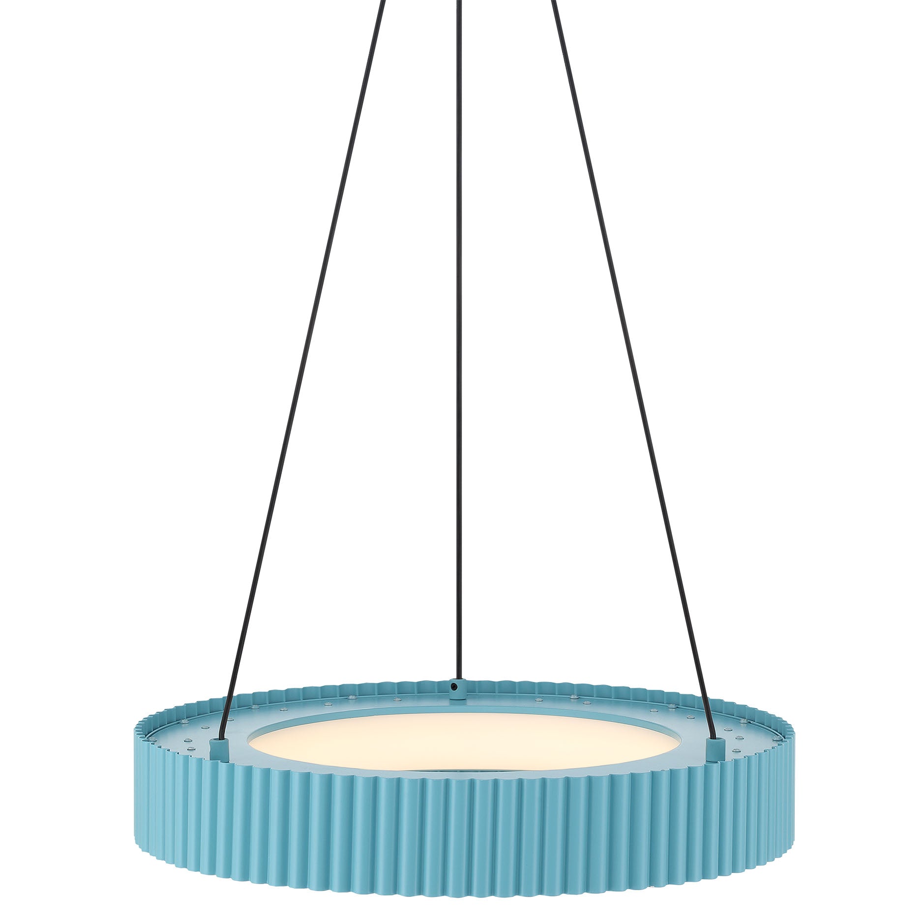 Sashay Integrated LED 20" Pendant in Sky Blue