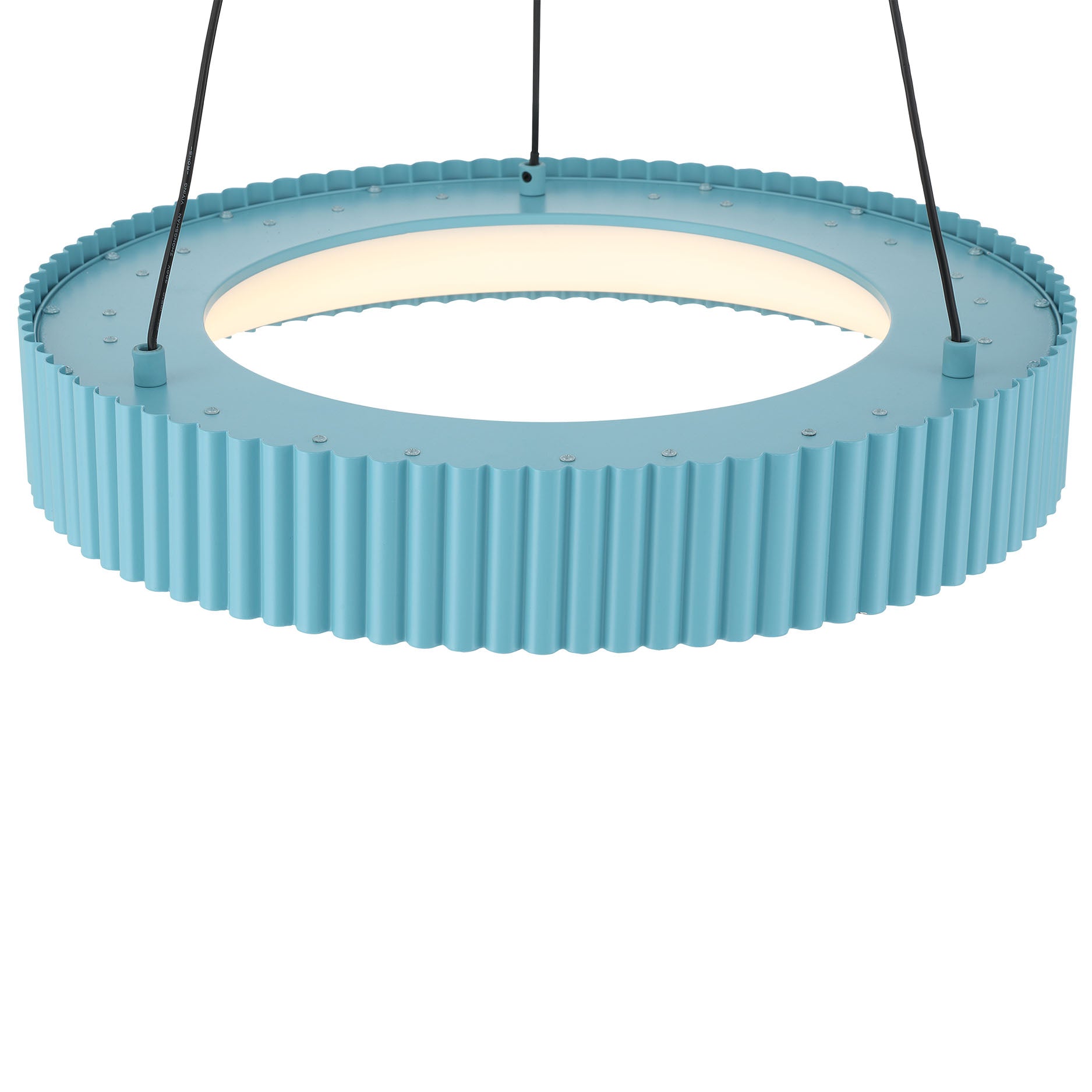 Sashay Integrated LED 20" Pendant in Sky Blue