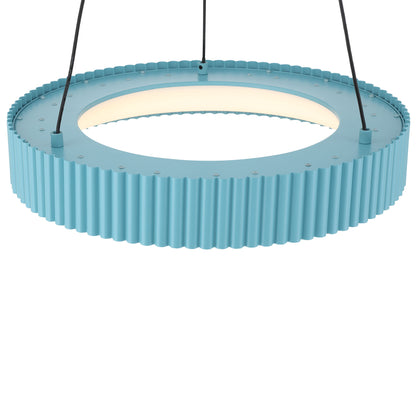 Sashay Integrated LED 20" Pendant in Sky Blue