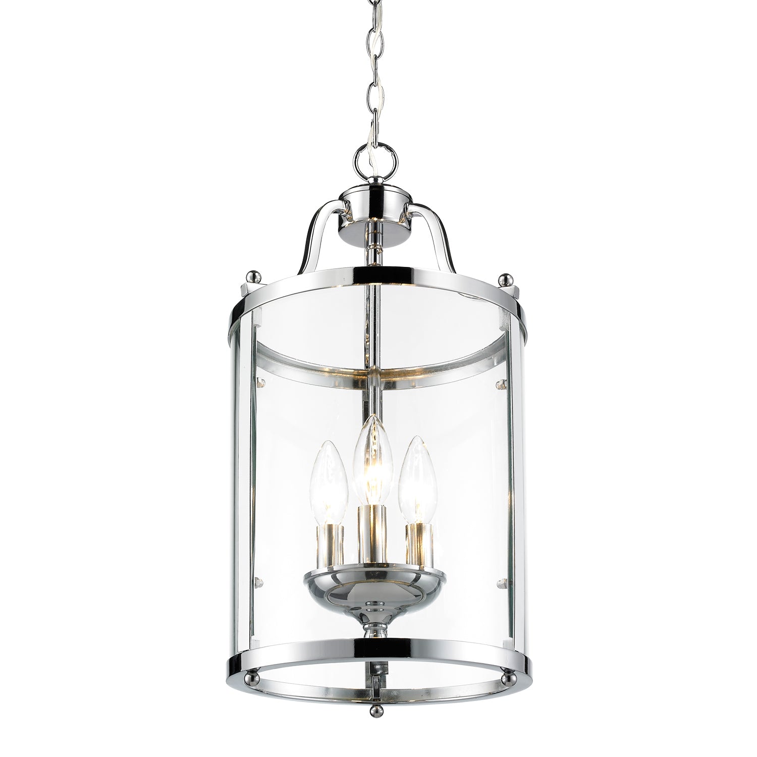 Golden Lighting Payton 3-light Pendant in Chrome - - Golden Lighting