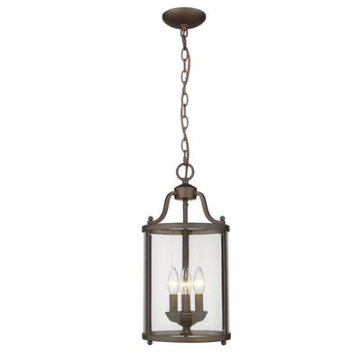Golden Lighting Payton 3-light Pendant in Rubbed Bronze - - Golden Lighting