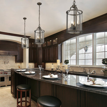 Golden Lighting Payton 3-light Pendant in Rubbed Bronze - - Golden Lighting