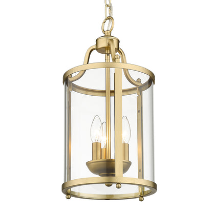 Golden Lighting Payton 3-light Pendant in Brushed Champagne Brass - - Golden Lighting
