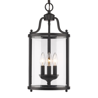 Golden Lighting Payton 3-light Pendant in Matte Black - Default Title - Golden Lighting