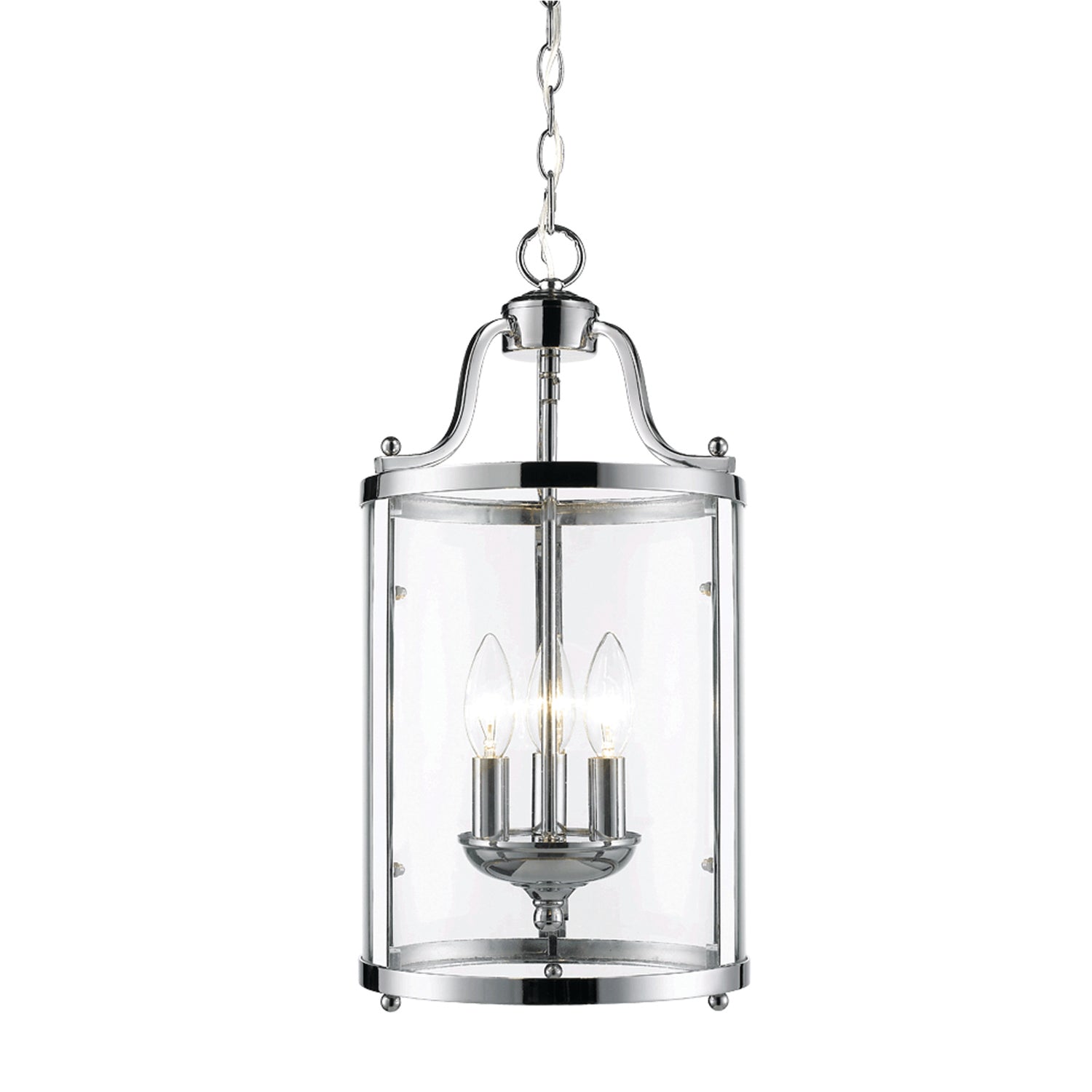 Golden Lighting Payton 3-light Pendant in Chrome
