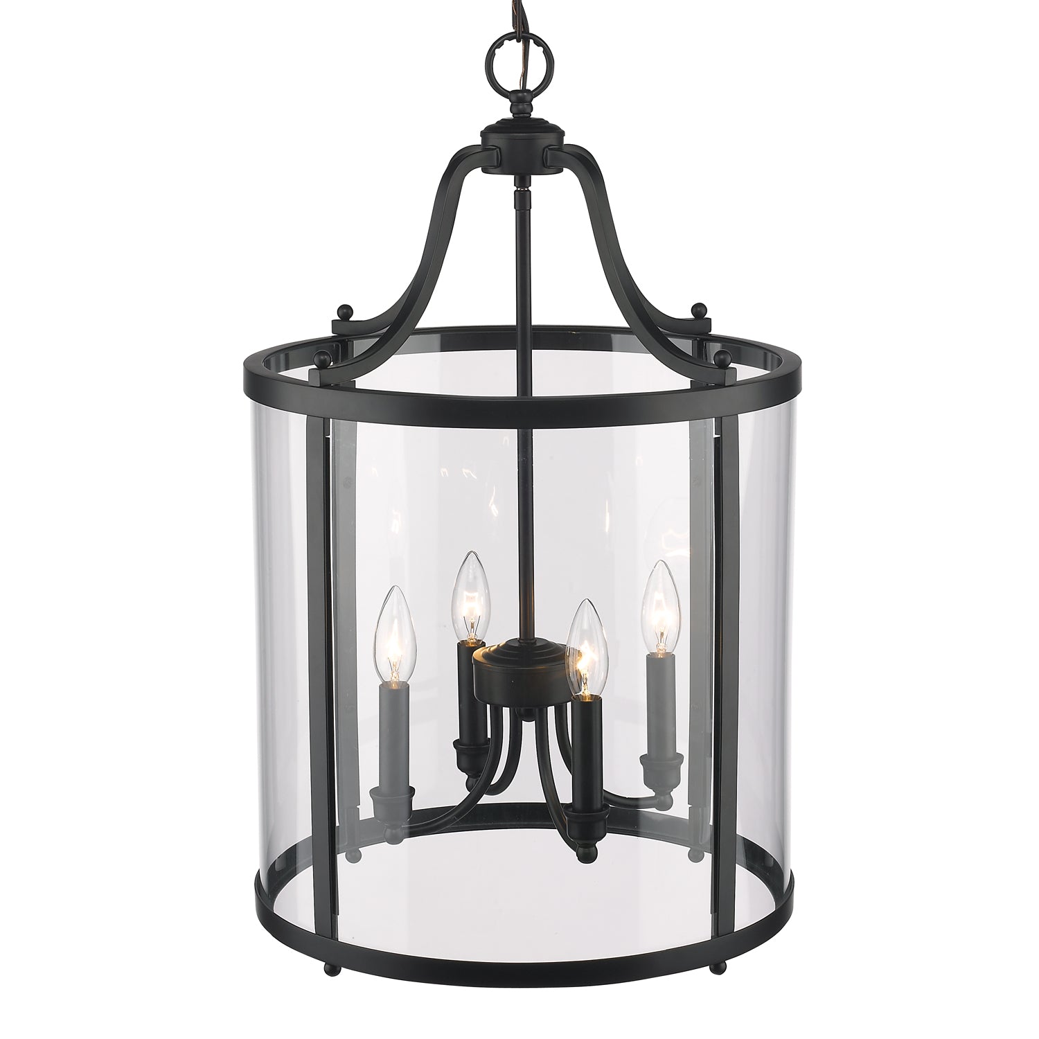 Golden Lighting Payton 4-light Pendant in Matte Black - - Golden Lighting