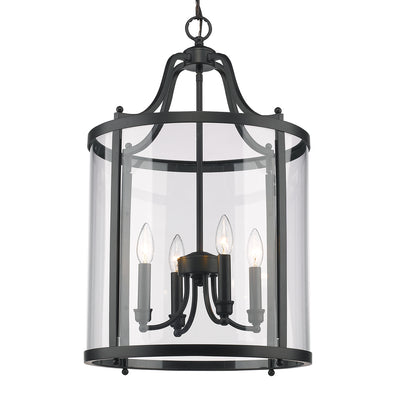 Golden Lighting Payton 4-light Pendant in Matte Black - - Golden Lighting