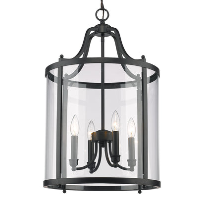 Golden Lighting Payton 4-light Pendant in Matte Black - - Golden Lighting