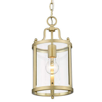 Golden Lighting Payton 1-light Pendant in Brushed Champagne Brass - - Golden Lighting