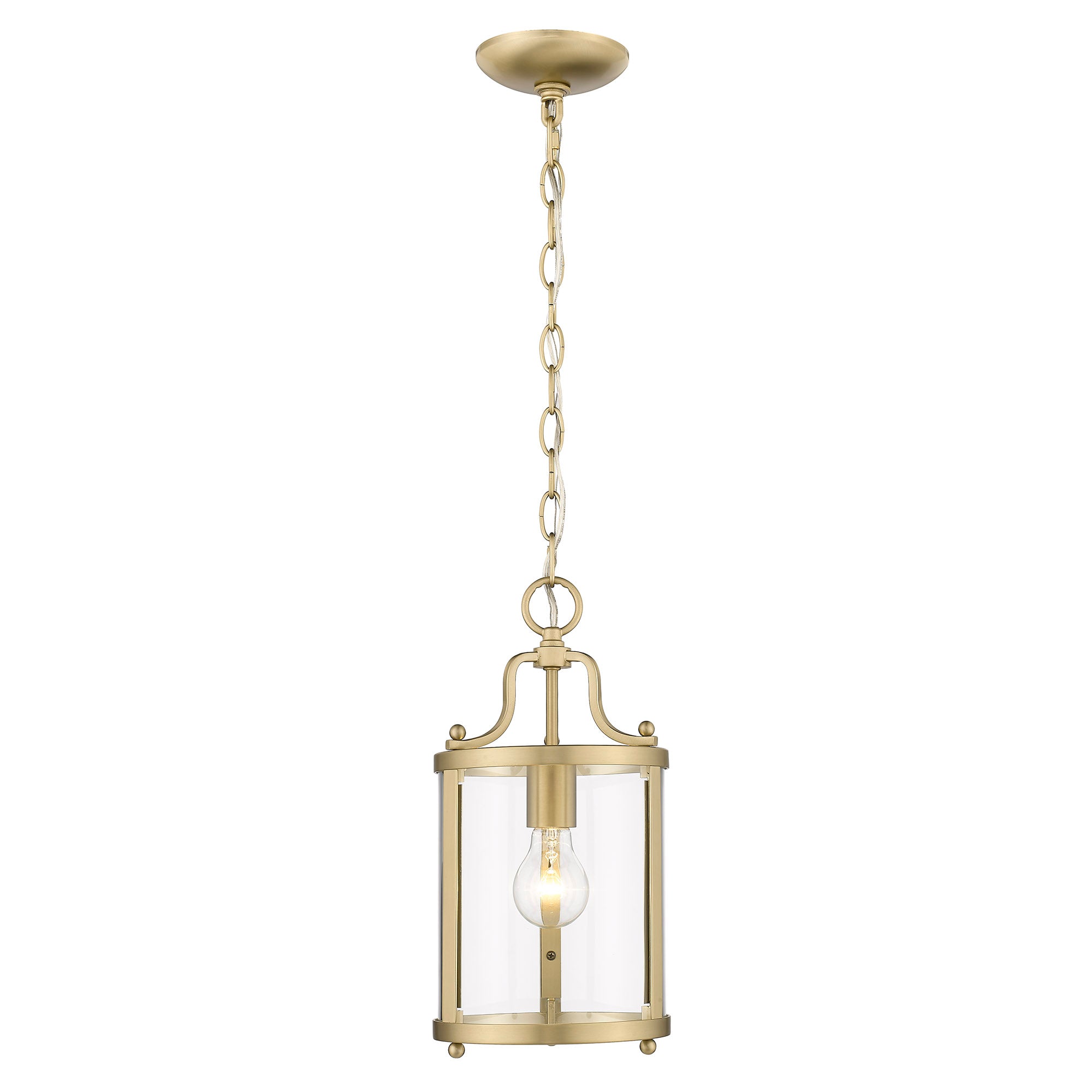 Golden Lighting Payton 1-light Pendant in Brushed Champagne Brass - - Golden Lighting