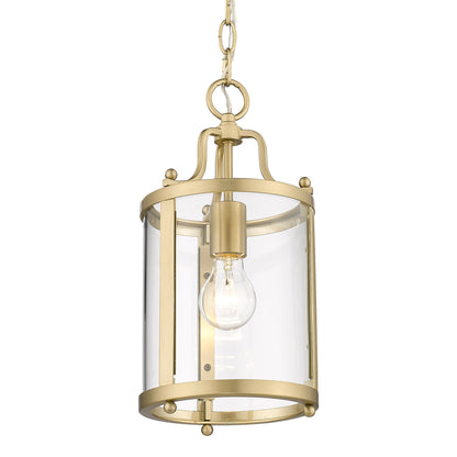 Golden Lighting Payton 1-light Pendant in Brushed Champagne Brass - - Golden Lighting